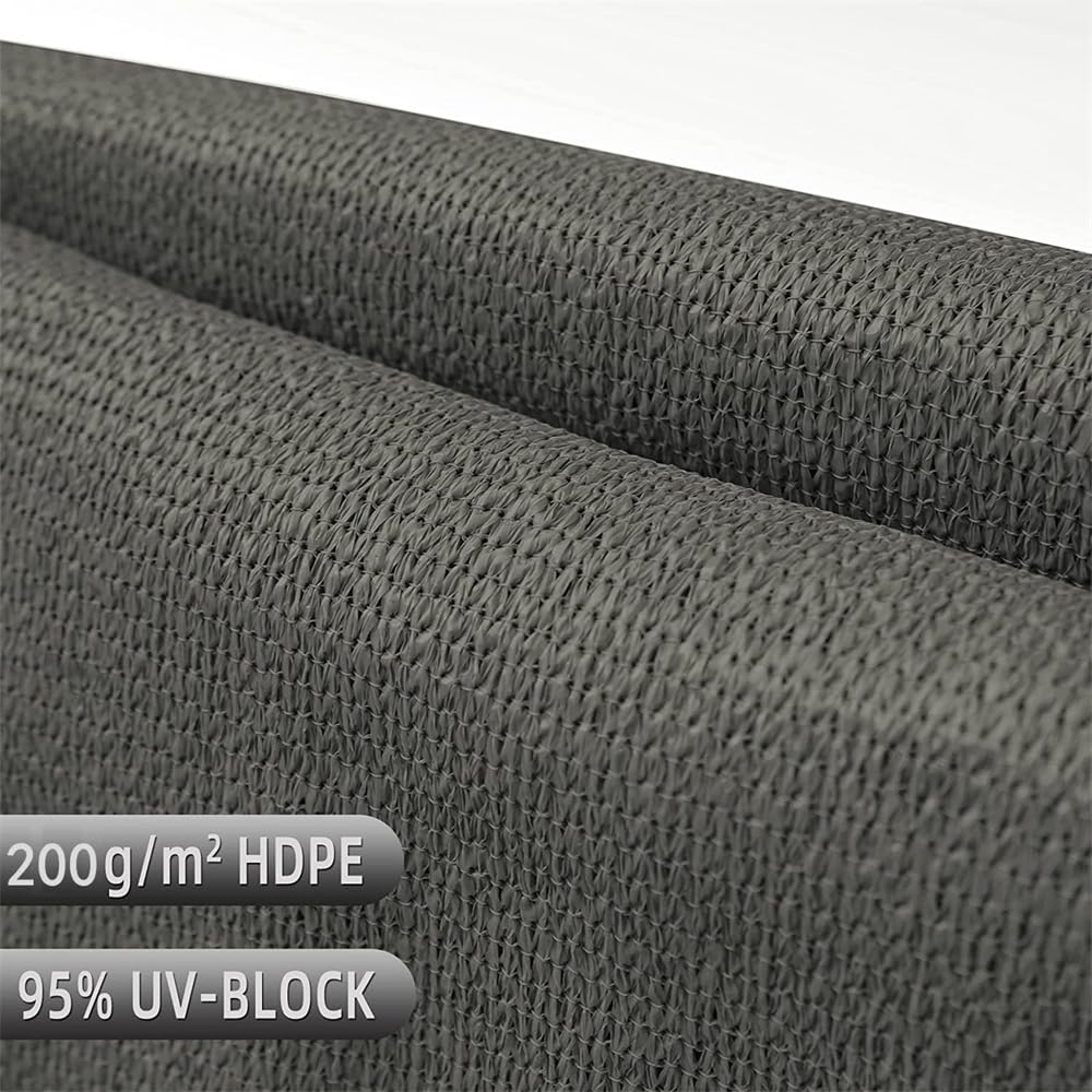 5M Privacy Garden Fence Panel Cover UV Protection Shade Screen Patio Balcony AU (Grey (0.9M*5M))