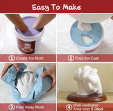 Holding Hand Casting 3D Kit for Couples with Base & Paints, DIY Plaster Statue Cast, Hand Mold Kit Couples Activities - Father's Day, Women for Wedding, Anniversary, Valentines