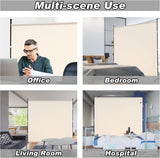 SIMFLAG 6FT Single Panel room divider with Wheels,Rolling Fabric room dividers for Partition privacy screens,Freesting Wall Divider for Home Office,Hospital,(Beige)