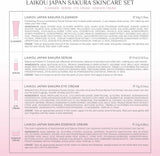 Skin Care Set JAPAN SAKURA Beauty Gift Sets Skin Care Kit with Cleanser, Serum, Eye Cream, Face Cream Travel Kit for Women Mom Wife Teen Girls Gentle Skin Cleaning TSA-friendly Sizes 4pcs