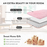 Large Area Rugs for Living Room, Ultra Soft Indoor Modern Fluffy Bedroom Carpets, Washable Furry Throw Rugs Area Carpets for Children Bedroom Home Decor Nursery Rug (Pink, 80 x 160 CM)