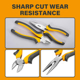 79-Piece Hand Tool Set Household Comprehensive Kit Auto Repair Tool Set Multi-functional Tool Kits for Homeowner General Household Hand Tool Set w/ 1 Storage Case for Repairing