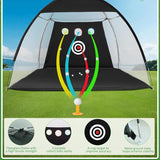 300 * 210 * 180Cm Golf Practice Net, Golf Training Net for Backyard Chipping Driving, Garage, Outdoor/Indoor