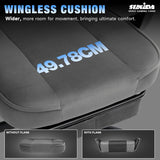 segedom Gaming Chair Technology Fabric Computer Chair with Pocket Spring Cushion, Comfortable Ergonomic Gamer Chair for Adults, Massage Game Chair with Footrest,Reclining Chair, Home,Office,Teens,Grey