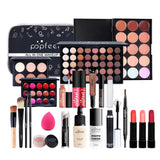 Professional Makeup Set,MKNZOME 24 Pcs Cosmetic Starter Kit With Storage Bag Portable Travel Make Up Palette Birthday Xmas Gift Set Full Sizes Eyeshadow Face Powder Lip Gloss for Teenage & Adults