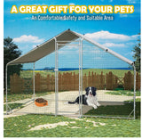 Large Outdoor Dog Kennel Pet Dog Cat Playpen Backyard Dog House Enclosure