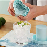 Mini Silicone Ice Cube Mold Round Ice Bucket Ice Storage Box Household DIY Refrigerator Freeze Ice Maker Creative Barware Tools