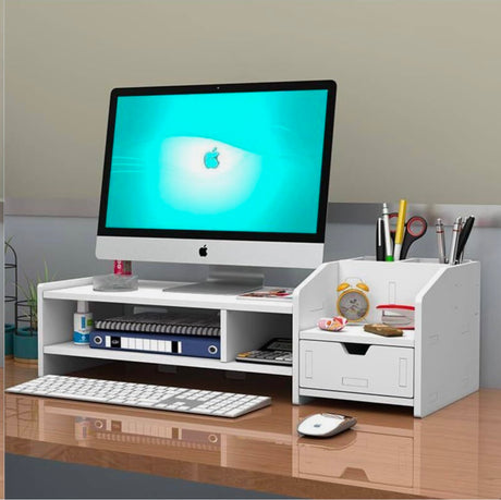 Monitor Stand Riser,Computer Stand with Desk Organiser,Desktop Stand Laptop Desk