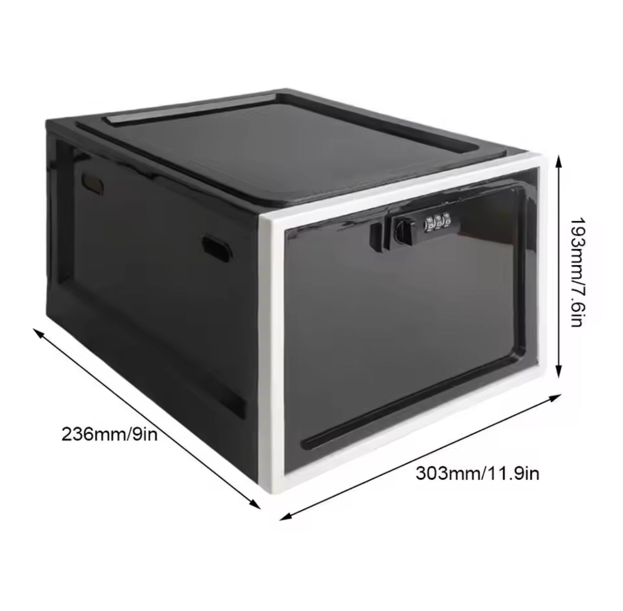 Refrigerator Food Transparent Storage Box With Combination Lock Medicine Box Compact Sanitary Mobile Phone Tablet Password Box