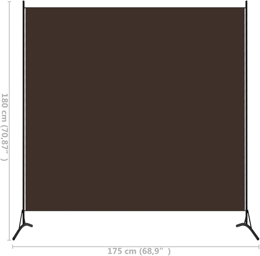 Modern Fabric Room Divider -175x180 cm, Lightweight, Foldable Design, Privacy Screen, Easy to Assemble, Indoor Use