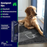 Majo Lifestyle Floor Mats Indoor and Outdoor Use - Robust Rubber Front Door Mats - Bathroom Rug - Doormat Gift - Pet Mat - Welcome Doormat Outside (Black)