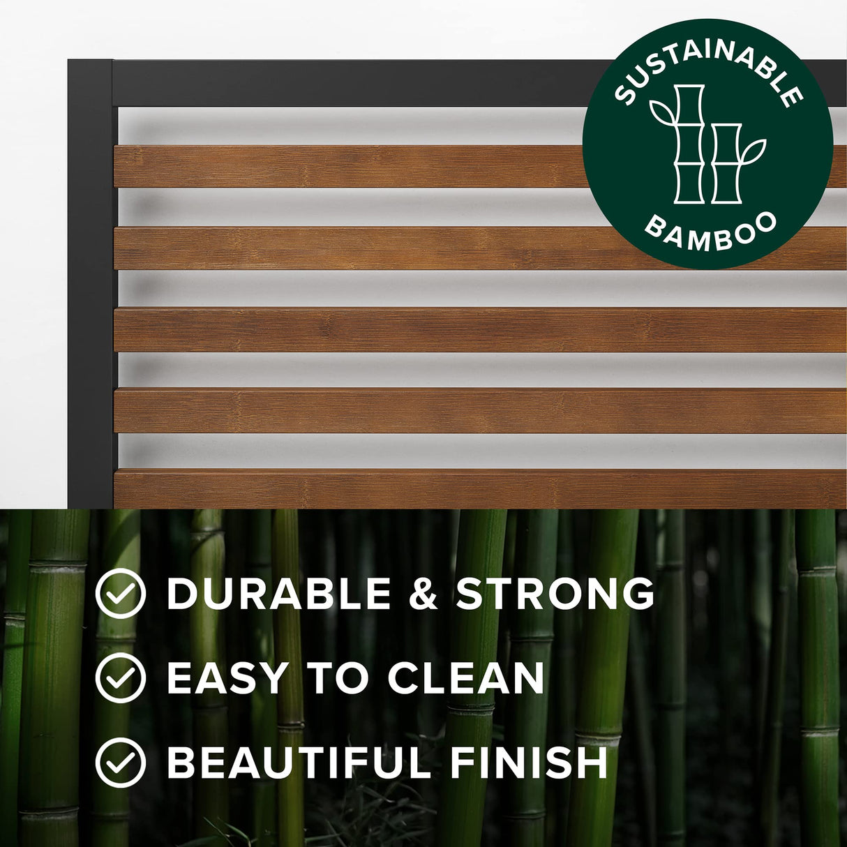 Zinus Kai Bed Frame, Queen, Brown