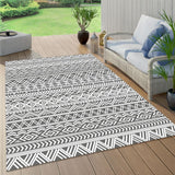 DAWNTREES Large Waterproof Outdoor Rug for Patio, 152×244cm Reversible Mat – Plastic Camping Rug for RV, Porch, Deck, Camper, Balcony (Bohemia, 152×244cm)