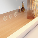 Large Vanity Mirror 3-Color Light Makeup Mirror Hollywood LED Mirror Beauty Cosmetic Dressing Bathroom Decor Dimmable Vanity Mirror Lights with 10X Magnification 80x60cm Hollywood Mirror