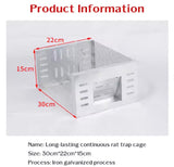 Household Fully Automatic Mouse Trap Safe Continuous Mouse Trap No Return Indoor Large Space Non-toxic Reusable Humane Rat Trap