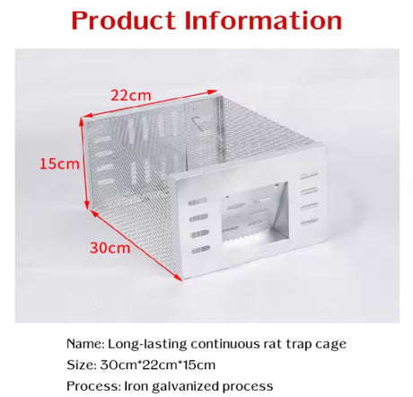 Household Fully Automatic Mouse Trap Safe Continuous Mouse Trap No Return Indoor Large Space Non-toxic Reusable Humane Rat Trap