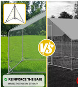 Large Outdoor Dog Kennel Pet Dog Cat Playpen Backyard Dog House Enclosure