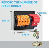 Beer Counter Bottle Opener Wall Mounted Automatic Counting Bottle Opener Creative Beer Can Opener for Kitchen Bar Restaurant