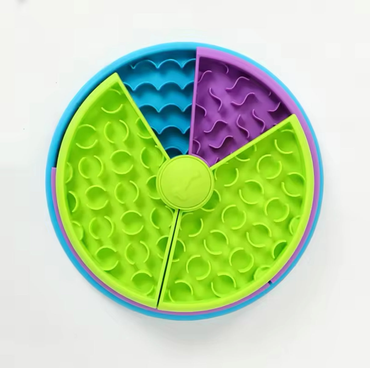 Pet Puzzle Slow Feeder Interactive Dog Puzzle Game Layers Detachable Slow Eating Dog Bowl Anti-anxiety Dog Feeder Bowl