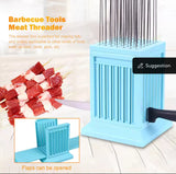 49 Holes Kebab Maker Box Portable Meat Skewer Maker Box Detachable Kebab Maker Tool Multifunction for Camping Barbecue