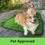 Mattitude Outdoor Dust-Off Mat 90 x 60cm - Artifical Grass 40mm Pile Turf Dirt Trapper, Weatherproof, Non-Slip, Washable & Easy Clean - for Home Entryway, Garage, Camping, Caravan