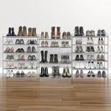 Simple Houseware 5-Tier Shoe Rack Storage Organiser, Grey