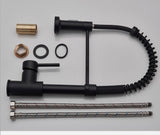 WELS Kitchen Mixer Taps Black Pull Out Sink Taps 360° Swivel Single Lever Faucet