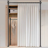 Large Room Divider Panel Privacy Partition Divider Screen Rod 1.1-3m Adjustable