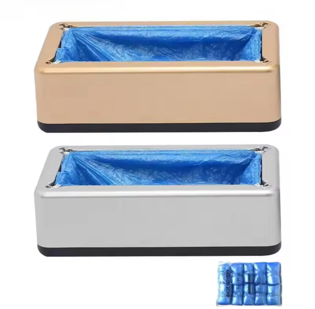 Automatic Disposable Shoe Cover Waterproof Overshoes Dispenser Portable Hand-Free Machine for Home Office Supermarket Factory