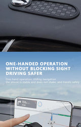 2 in 1 Dashboard Anti Slip Mat with Phone Mount 360-Degree Rotation Car Phone Holder Non-Slip Adhesive Mat for Car