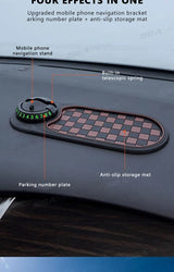 2 in 1 Dashboard Anti Slip Mat with Phone Mount 360-Degree Rotation Car Phone Holder Non-Slip Adhesive Mat for Car