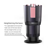 2-in-1 Car Cup Holder Cooler Warmer 12V Smart Temperature Control Rapid Heating/Cooling Mug For Travel/Office/Home