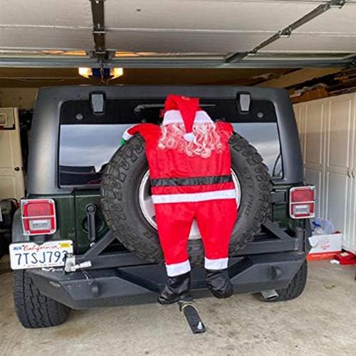 Christmas Hanging SANTA suit from on the Gutter Roof Outdoor Decoration Big 5FT