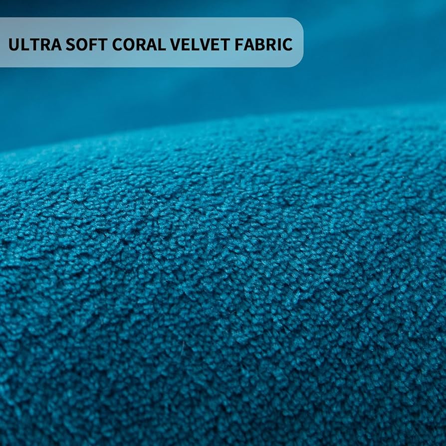 Coral Velvet Area Rug, 3cm Thick Non-Slip Fluffy Short Pile Crawling Rug, Modern Washable Soft Rug for Boys or Girls Children's Room, Living Room (Bluestone, 150×200cm)