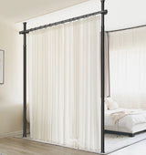 Large Room Divider Panel Privacy Partition Divider Screen Rod 1.1-3m Adjustable