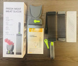 All Miniature Manual Stainless Steel Fresh Meat Cutter Chopper for Meat Slicing Strips Dices for Home Kitchen