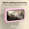 Cell Phone Holder Adjustable Sticky Wall Mount Waterproof Box Shower Bathroom Phone Stand TV Catch Up Use All Smartphones