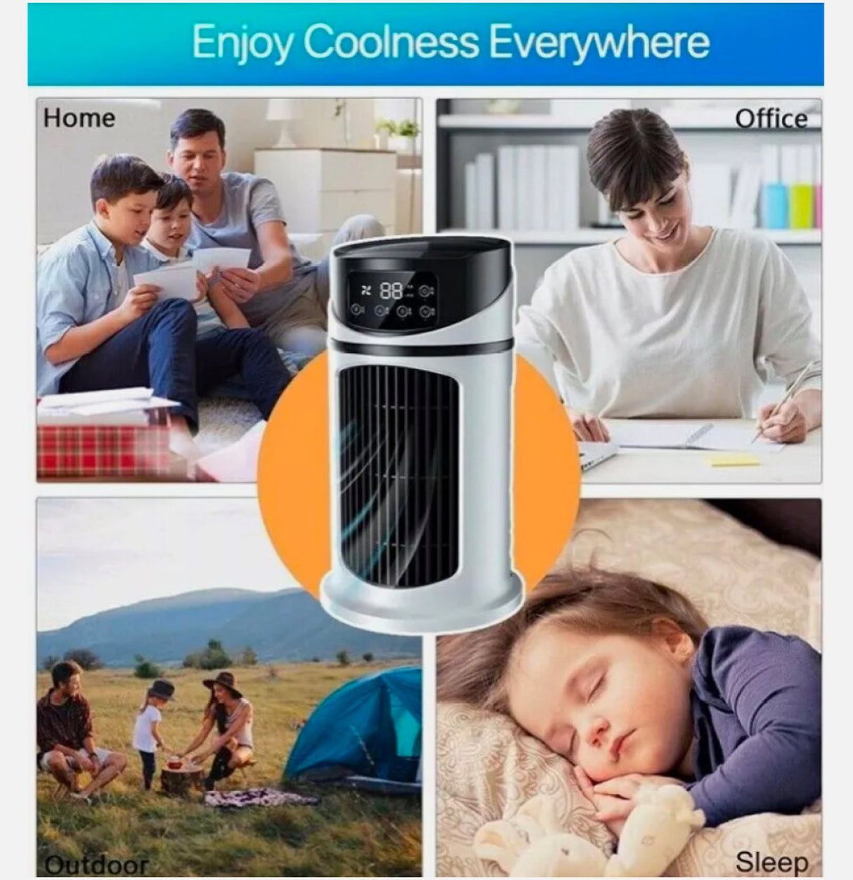 Portable Mini Air Conditioner Cooler Fan Water Cooling Conditioning Air AUS