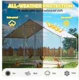 Large Outdoor Dog Kennel Pet Dog Cat Playpen Backyard Dog House Enclosure