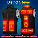 Electric Vest Heated Jacket USB Thermal Warm Heat Pad Winter Body Warmer Unisex