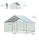 Large Outdoor Dog Kennel Pet Dog Cat Playpen Backyard Dog House Enclosure