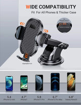 Car Phone Holder Sucker Car Phone Mount Stand GPS Telefon Mobile Cell Support For iPhone 12 11 Pro Max X 7 8 Plus Huawei Xiaomi