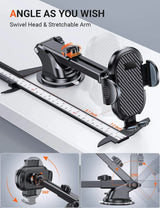 Car Phone Holder Sucker Car Phone Mount Stand GPS Telefon Mobile Cell Support For iPhone 12 11 Pro Max X 7 8 Plus Huawei Xiaomi