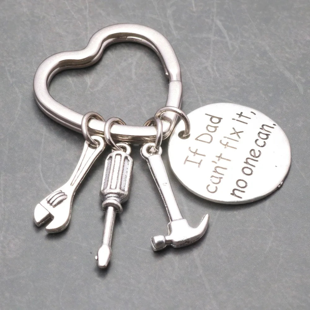 New Family Jewelry If Dad can`t fix it, no one can Man Father's Day Papa Birthday Party Charm Llaveros Gifts Tool Key Chains