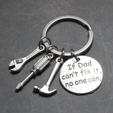New Family Jewelry If Dad can`t fix it, no one can Man Father's Day Papa Birthday Party Charm Llaveros Gifts Tool Key Chains