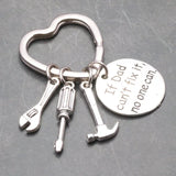 New Family Jewelry If Dad can`t fix it, no one can Man Father's Day Papa Birthday Party Charm Llaveros Gifts Tool Key Chains