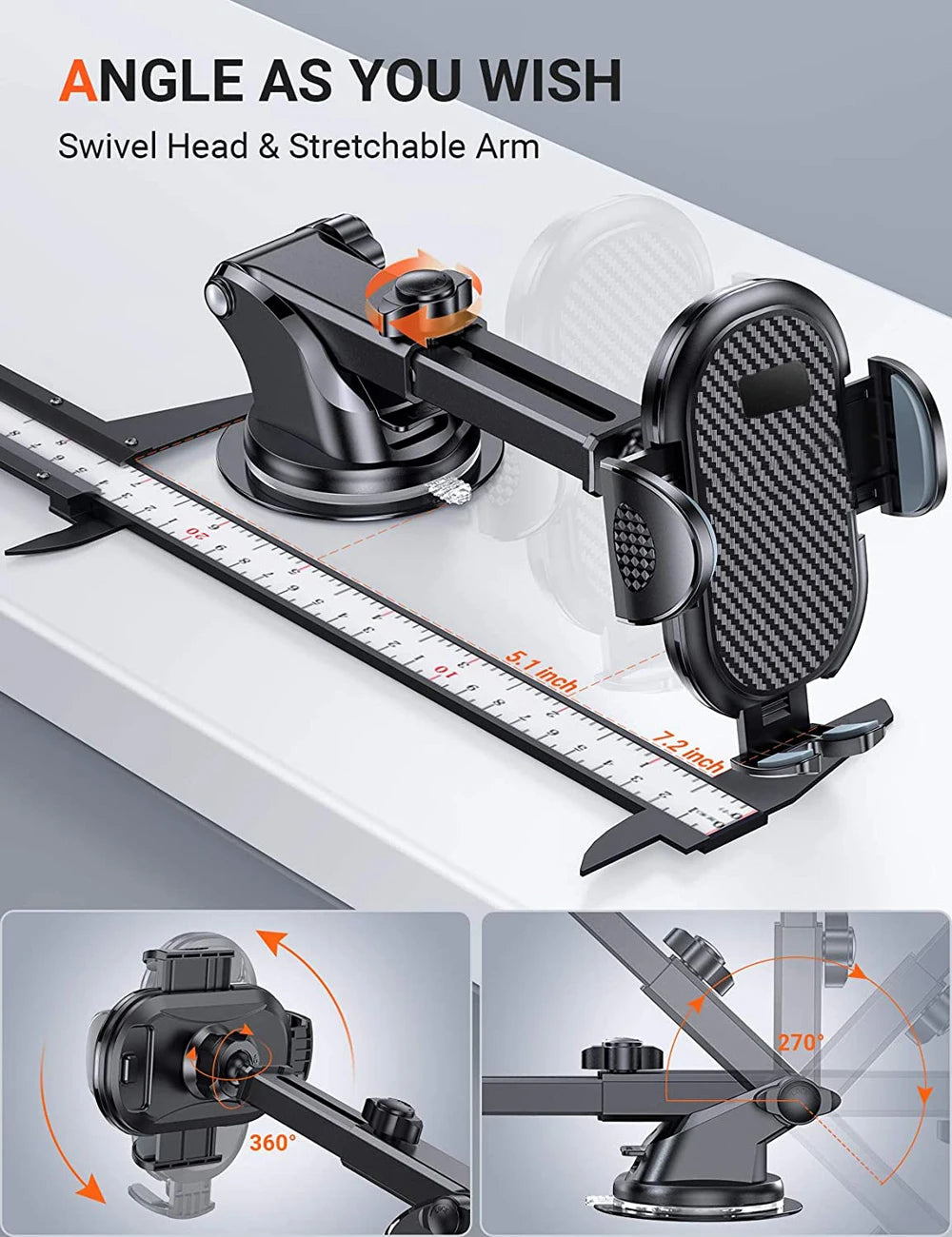 Car Phone Holder Sucker Car Phone Mount Stand GPS Telefon Mobile Cell Support For iPhone 12 11 Pro Max X 7 8 Plus Huawei Xiaomi
