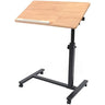 360° Rotation Mobile Rolling Desk Computer Cart Rolling 58-90cm Height Adjustable Lap Desk for Laptop Desk Mobile Workstation