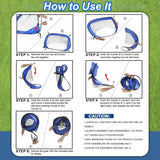 4 Modes Pop Up Kids Soccer Goal Net 4 in 1 Foldable Football Goal Indoor Outdoor for Improving Passing and Shooting Accuracy