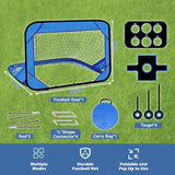 4 Modes Pop Up Kids Soccer Goal Net 4 in 1 Foldable Football Goal Indoor Outdoor for Improving Passing and Shooting Accuracy